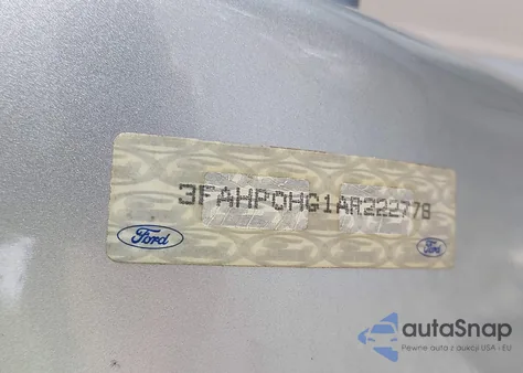 2010 Ford Fusion Se z USA, uszkodzony, nr VIN 3FAHP0HG1AR222778